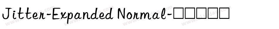 Jitter-Expanded Normal字体转换